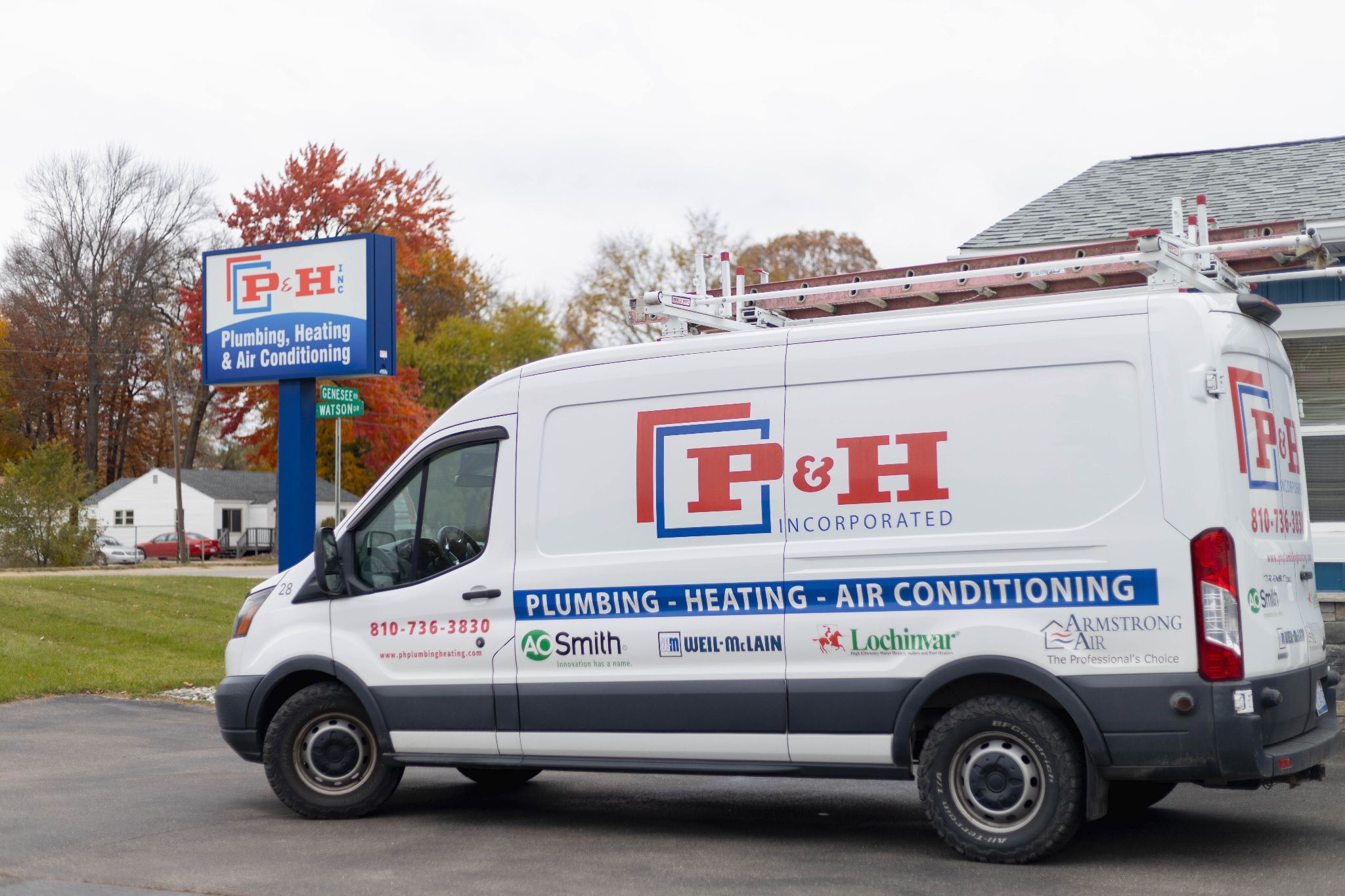 PH Plumbing Heating and Air Conditioning team serving Genesee County Michigan