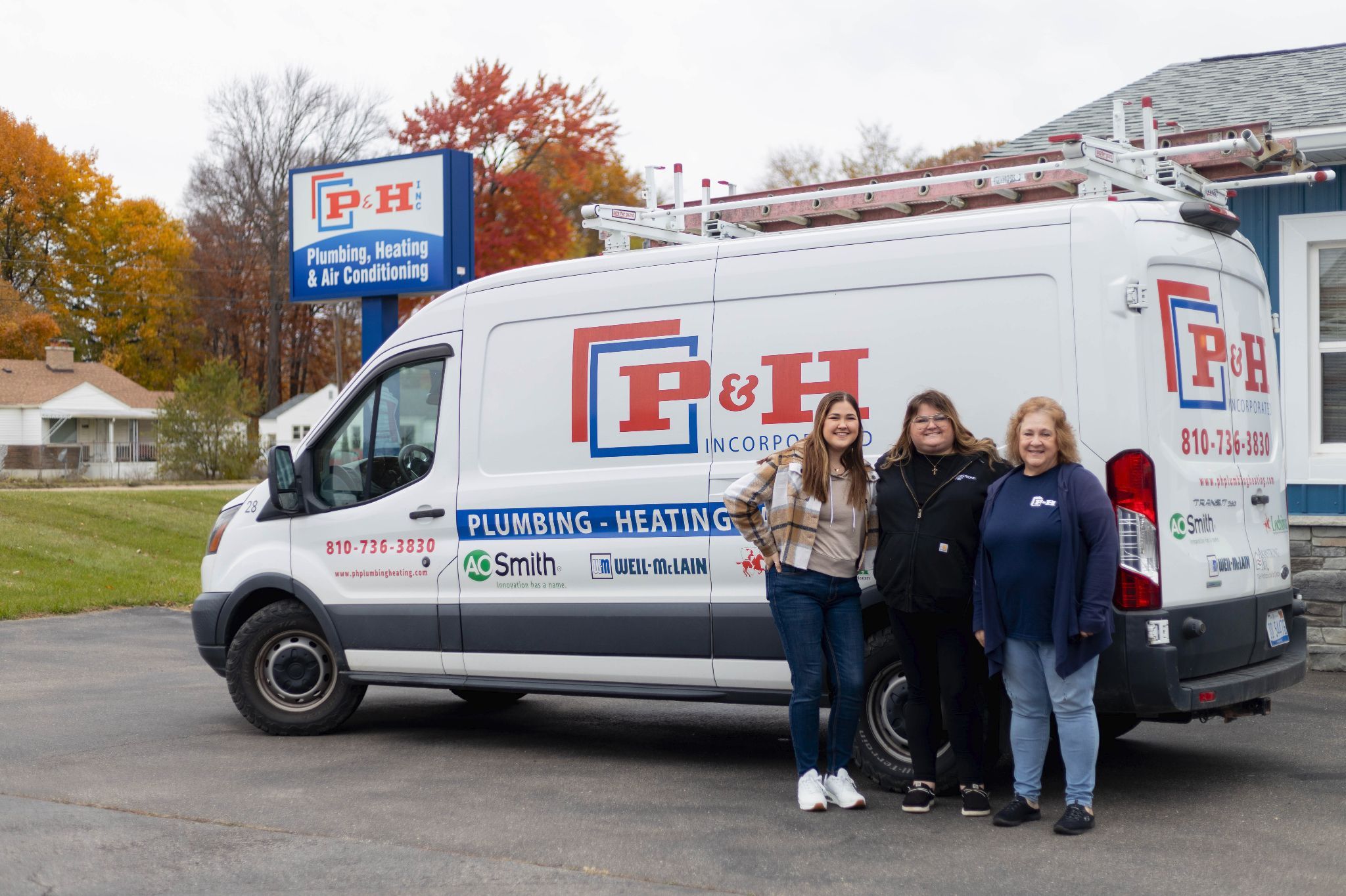 P & H Plumbing, Heating & Air Conditioning service team in Flint Michigan